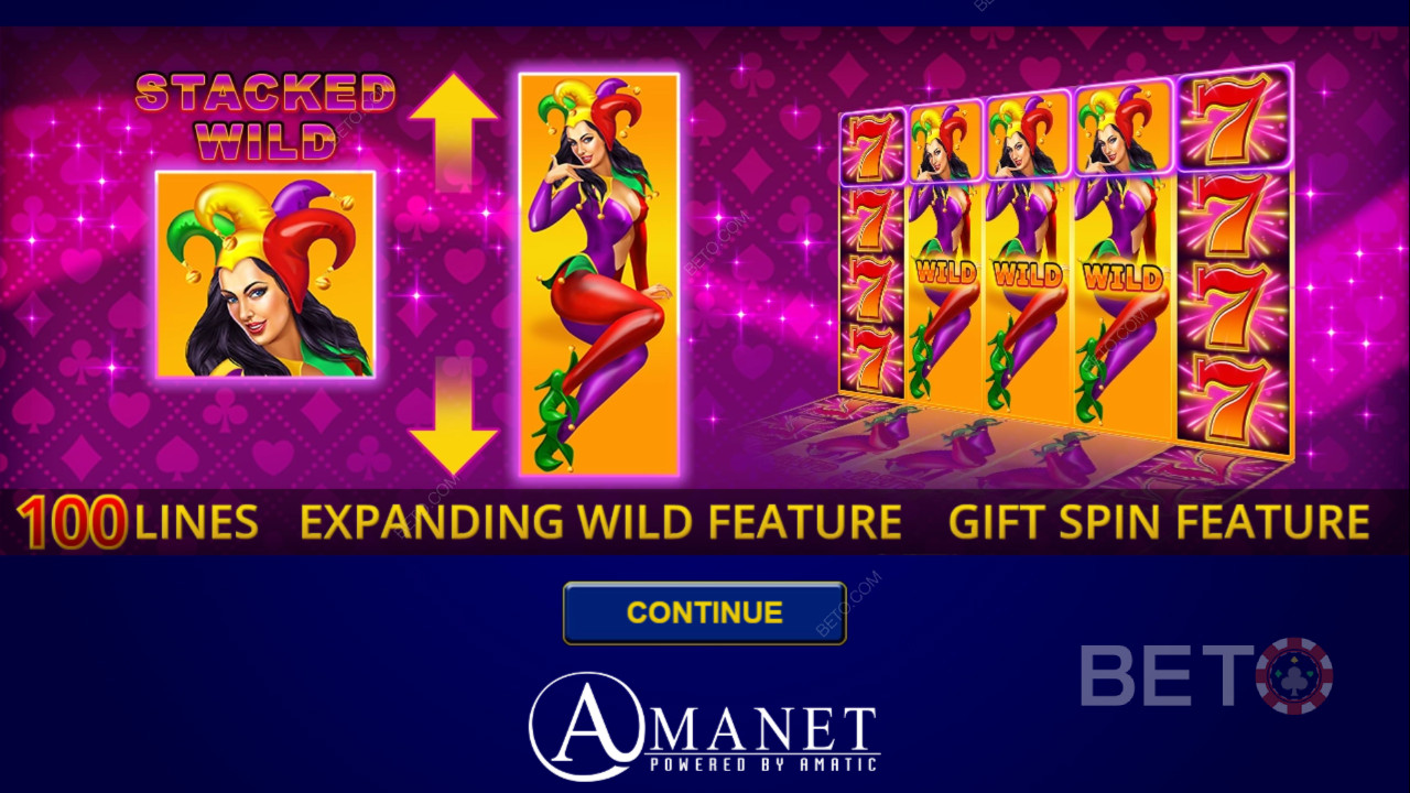 Thắng 11.666 lần tiền cược của bạn trong trò chơi slot Lucky Joker 100 Extra Gifts!