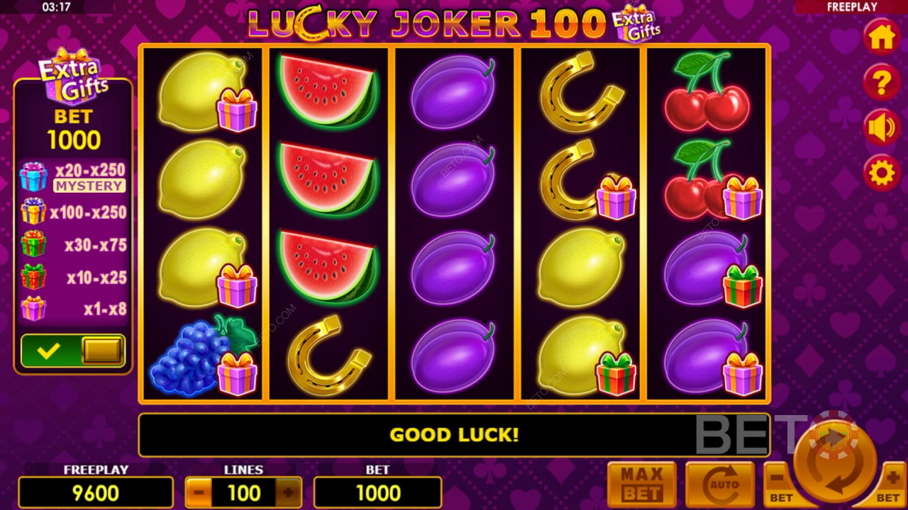 Lucky Joker 100 Extra Gifts Chơi Miễn Phí