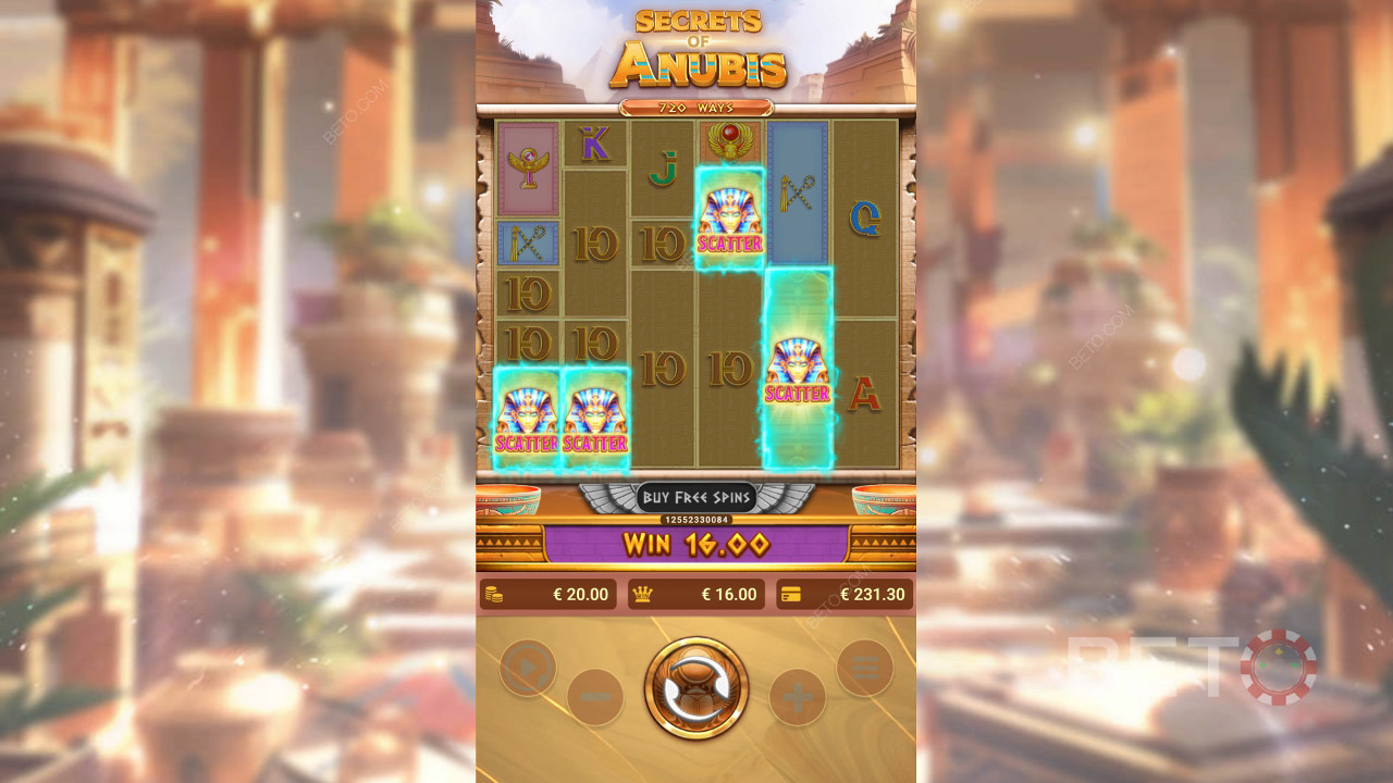 Đánh giá Secrets of Anubis của BETO Slots