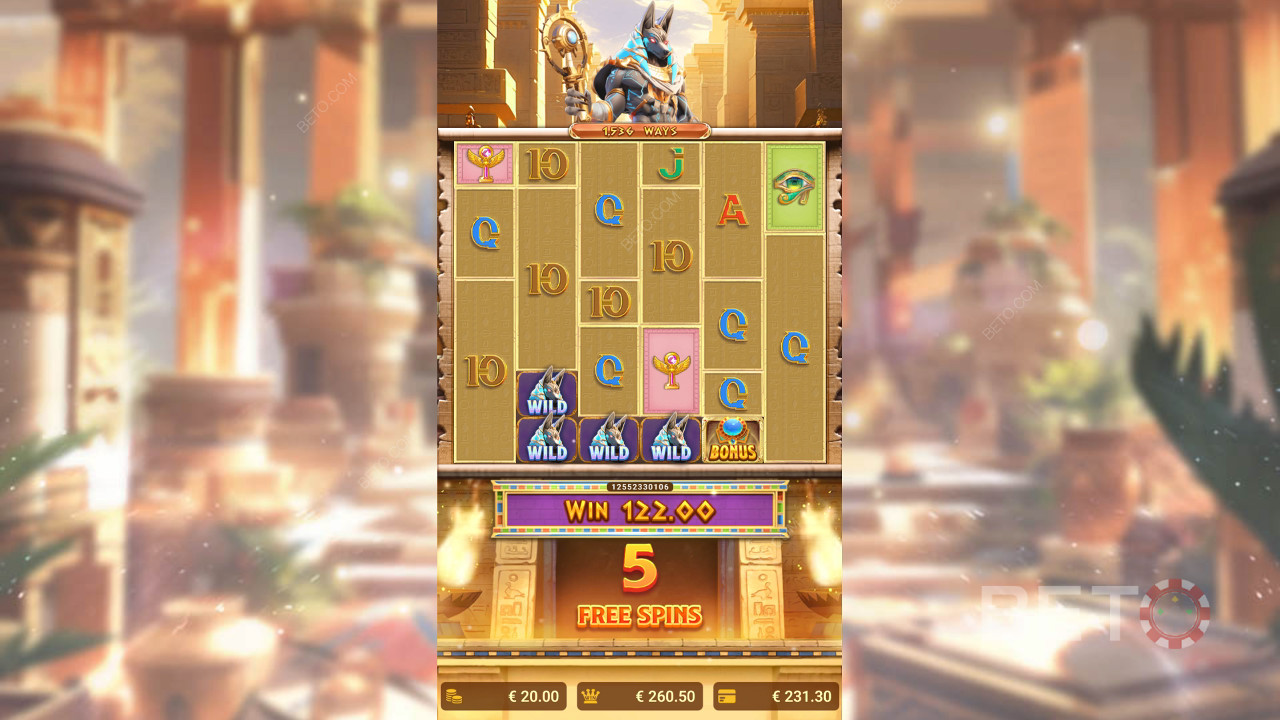 Cách chơi Secrets of Anubis của Spadegaming