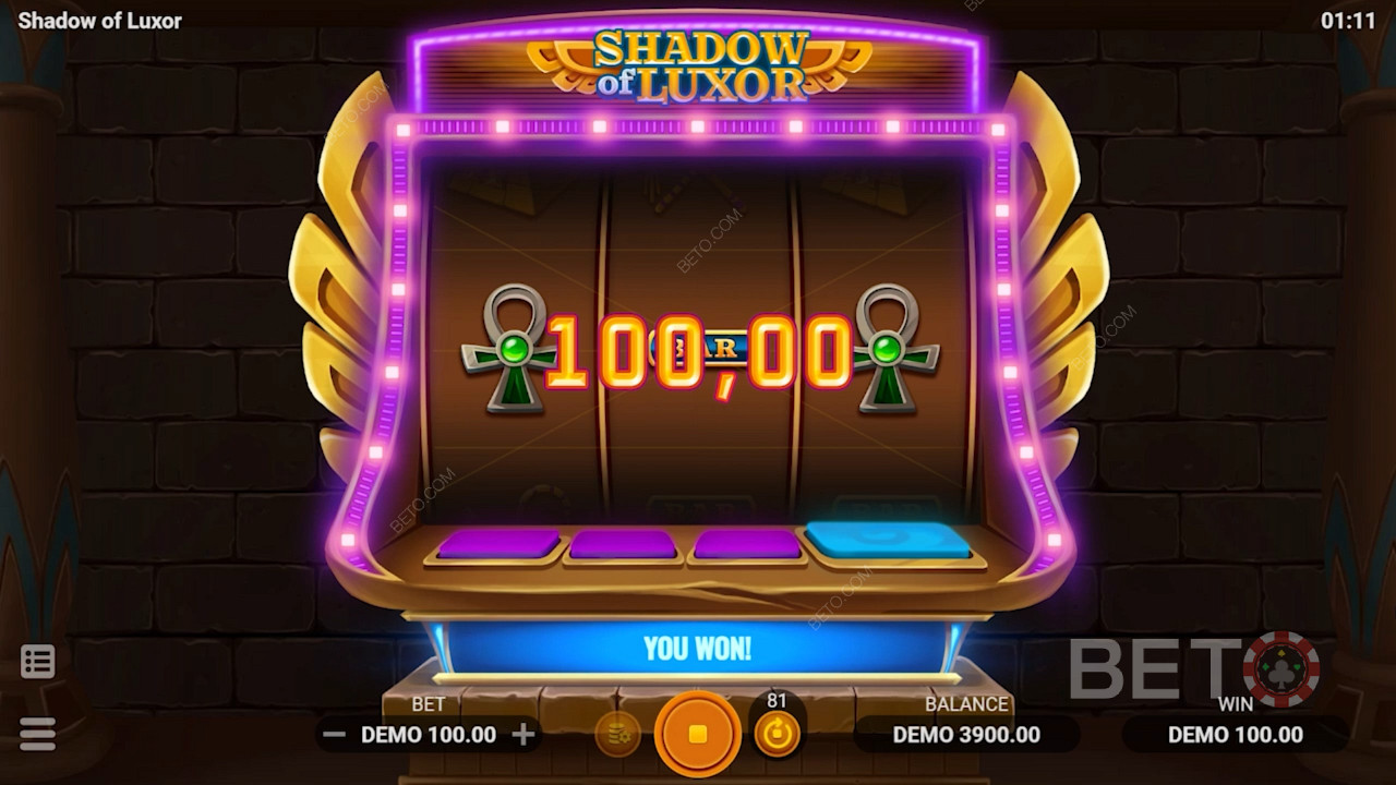 Chơi trò chơi Shadow of Luxor với sự giàu có cổ xưa có thể mang lại cho bạn một số khoản thanh toán hấp dẫn