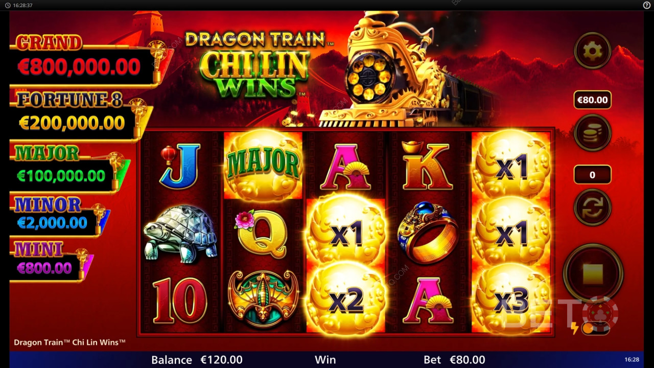 Đánh giá Dragon Train Chi Lin Wins của BETO Slots
