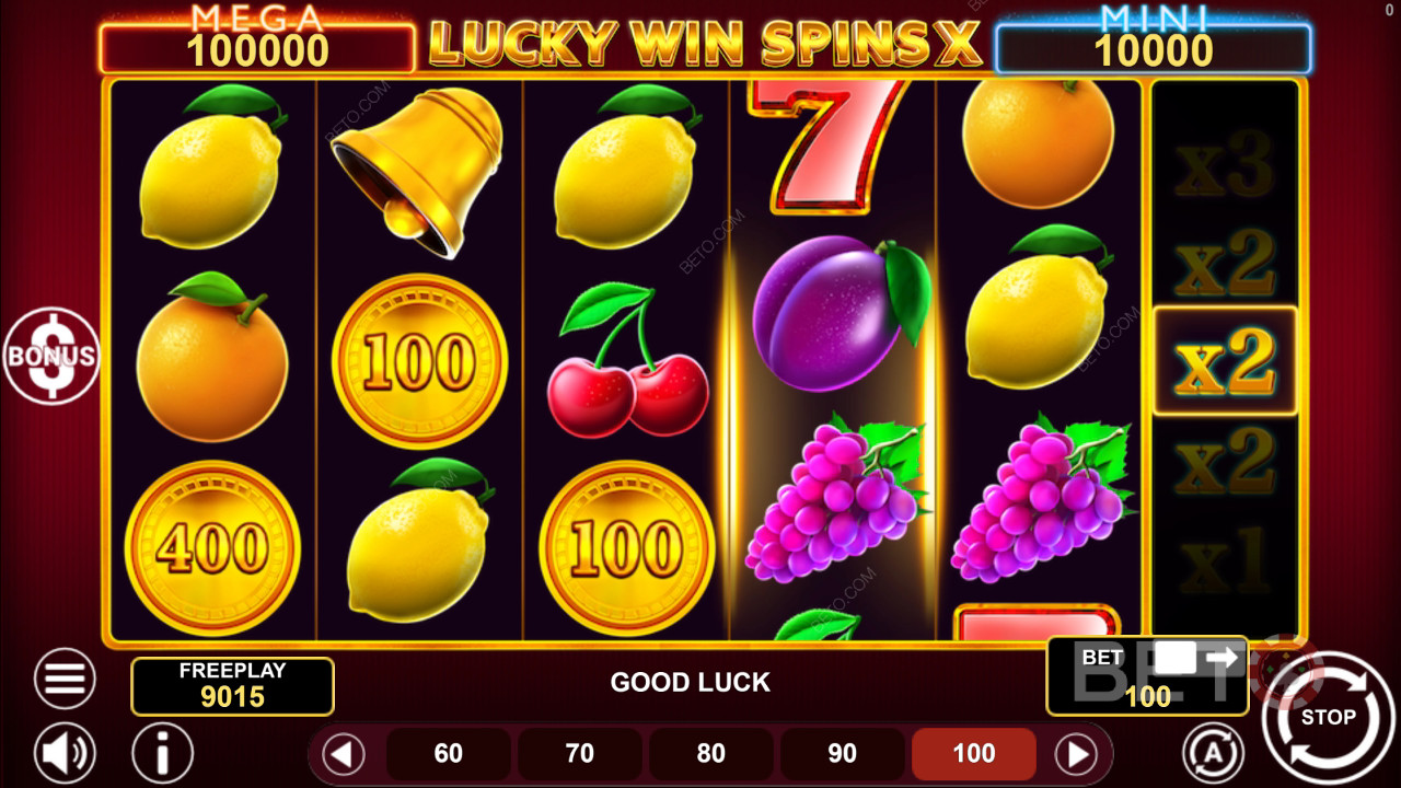 Đánh giá Lucky Win Spins X của BETO Slots