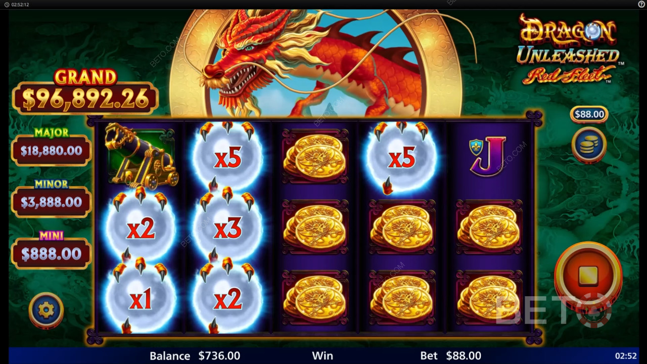 Đánh giá Dragon Unleashed - Red Fleet của BETO Slots