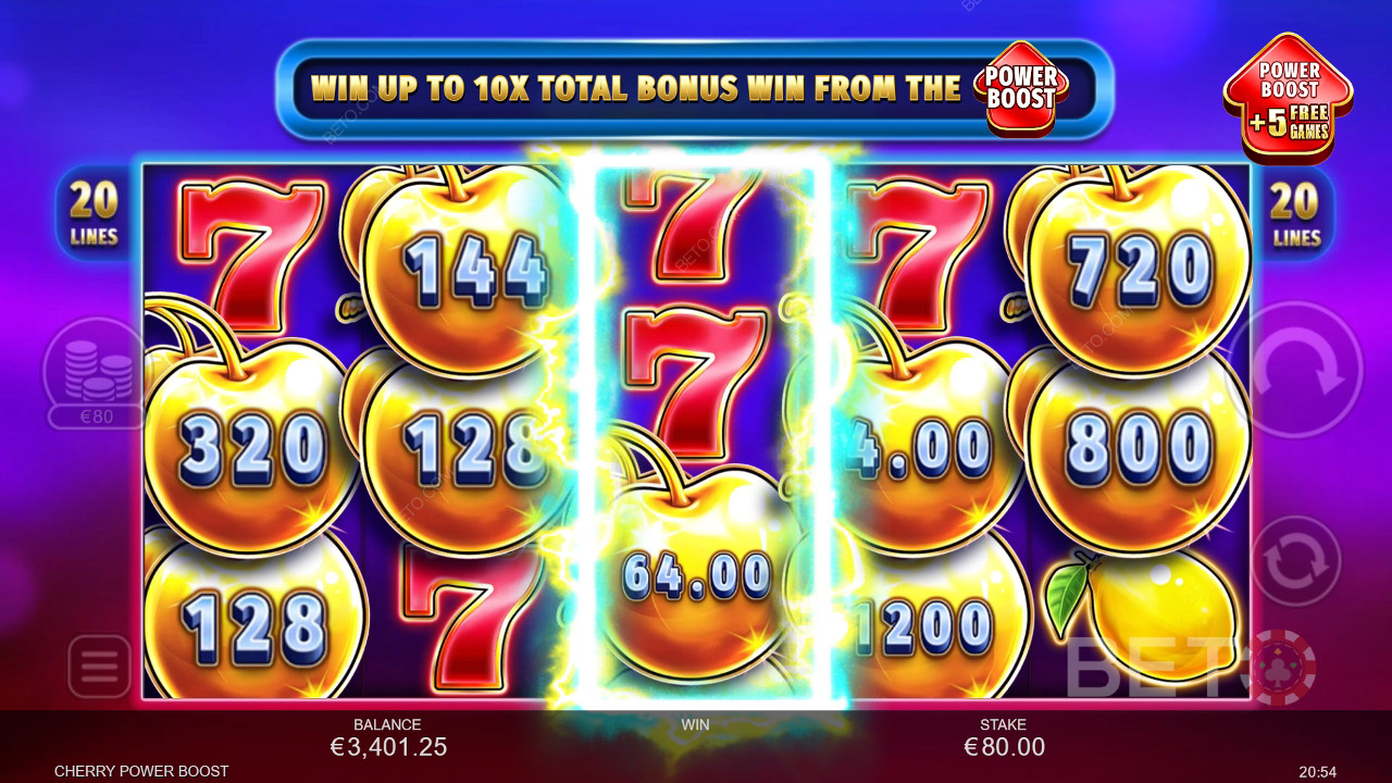 Đánh giá Cherry Power Boost của BETO Slots