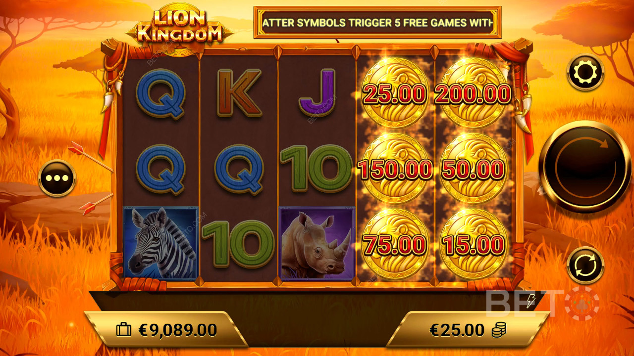 Đánh giá Lion Kingdom của BETO Slots