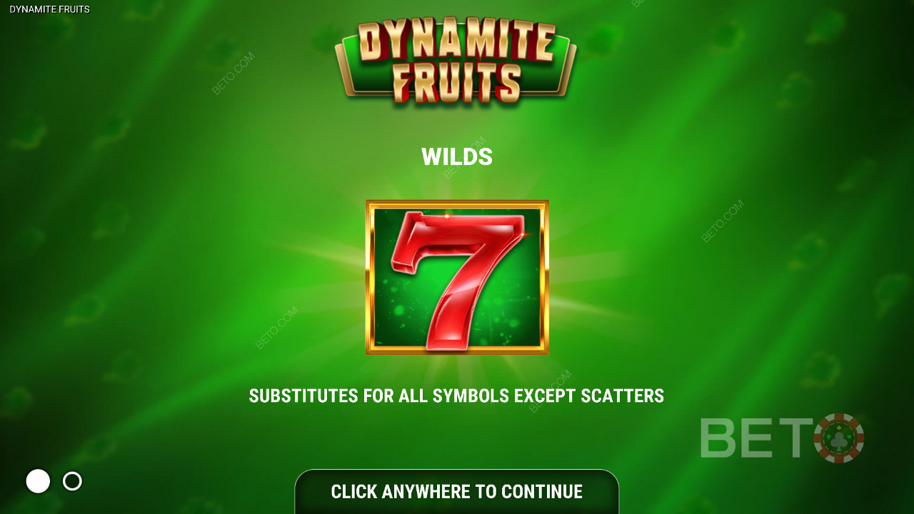 Khe Dynamite Fruits - Biểu tượng hoang dã - Bảy màu đỏ
