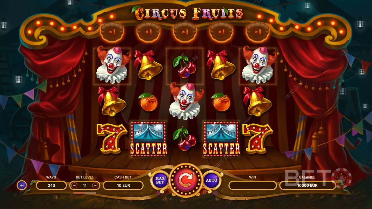 Thiết lập điều khiển nhập vai của Circus Fruits