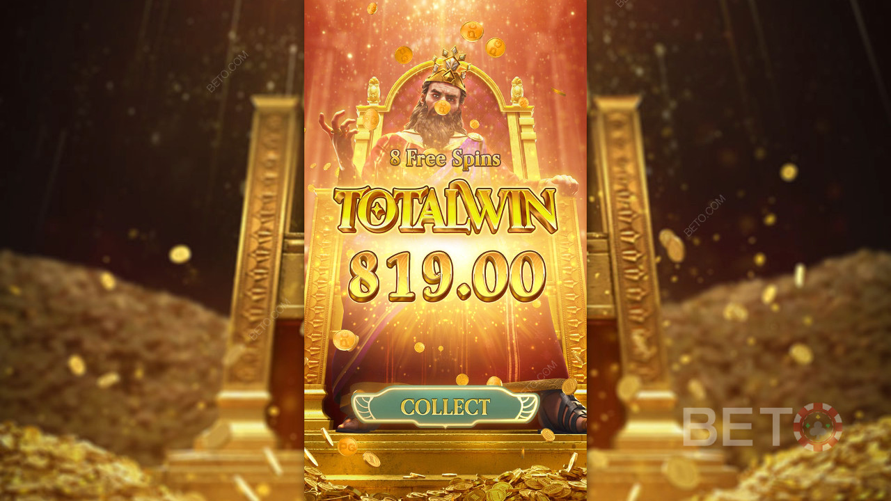 Thắng 2.318 lần tiền cược của bạn trong trò chơi Midas Fortune Slot trực tuyến!