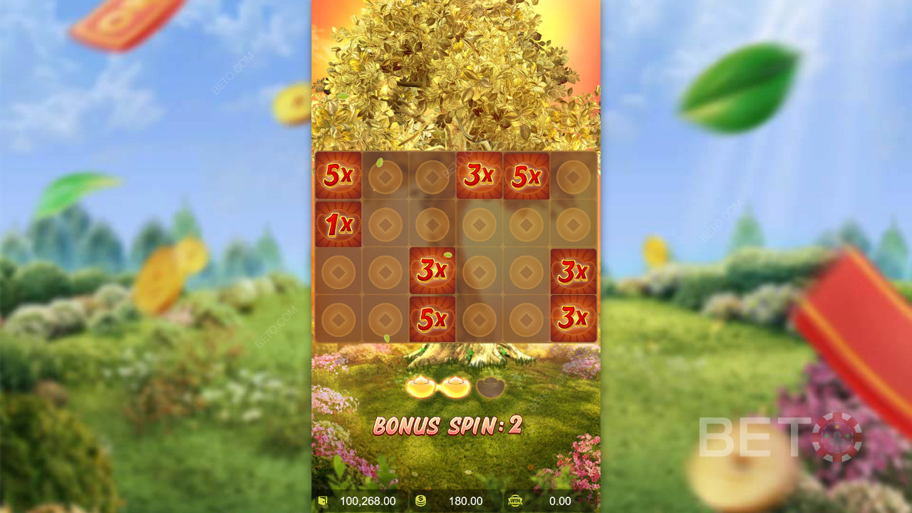 Thắng 1.513 lần tiền cược của bạn trong trò chơi đánh bạc trực tuyến Prosperity Fortune Tree!