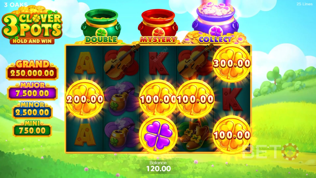 Đánh giá 3 Clover Pots của BETO Slots