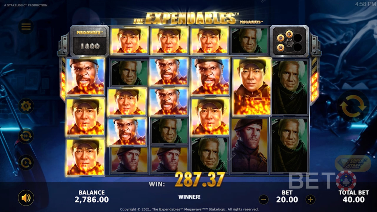 Đánh giá The Expendables New Mission Megaways của BETO Slots