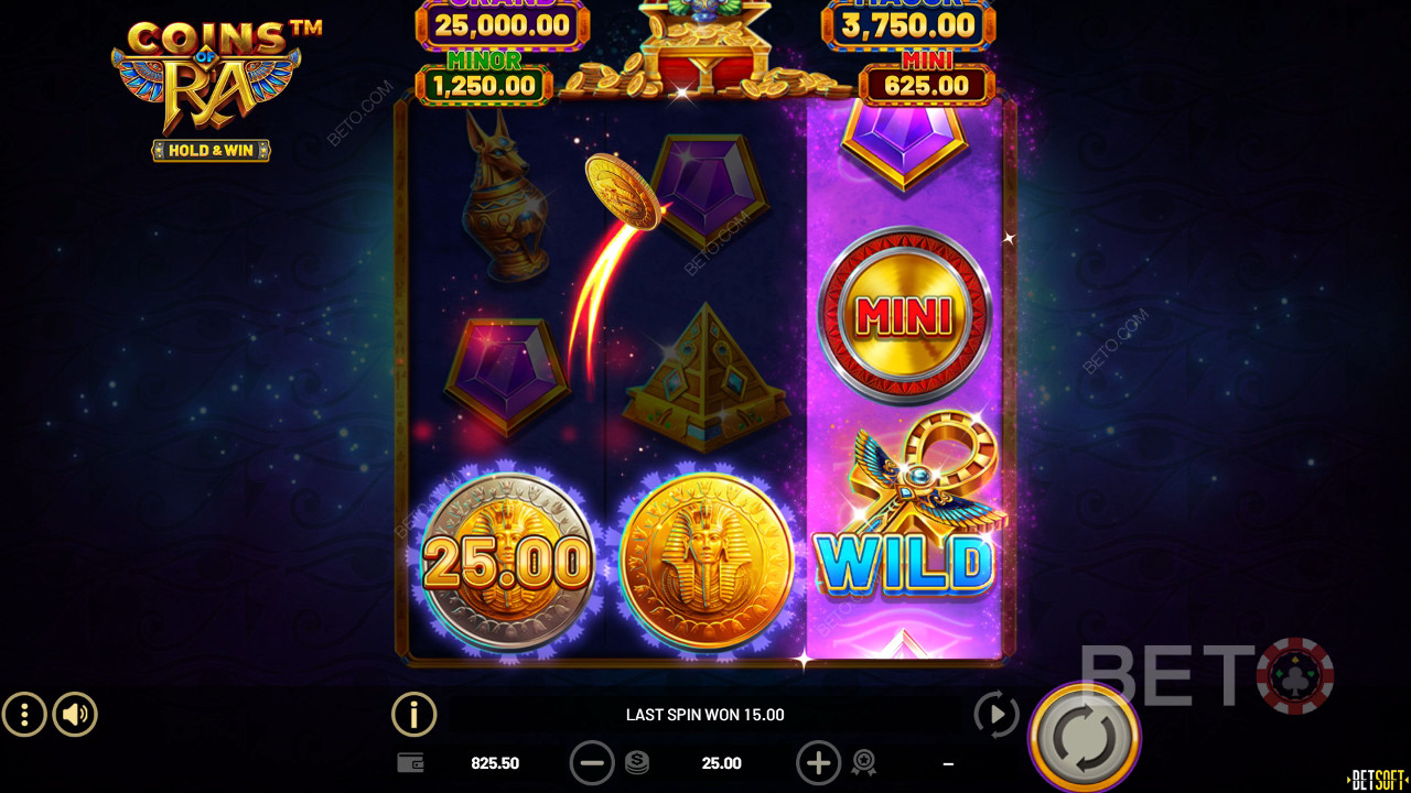 Đánh giá Coins of Ra của BETO Slots