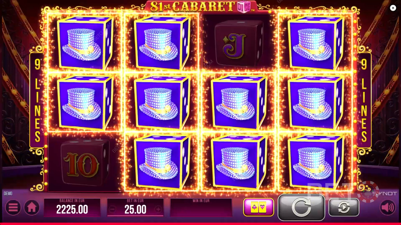 Đánh giá 81st Cabaret Dice của BETO Slots