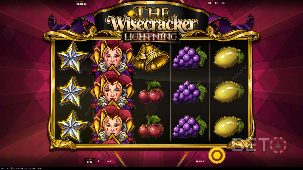 Nền tinh tế và đồ họa đơn giản trong The Wisecracker Lightning