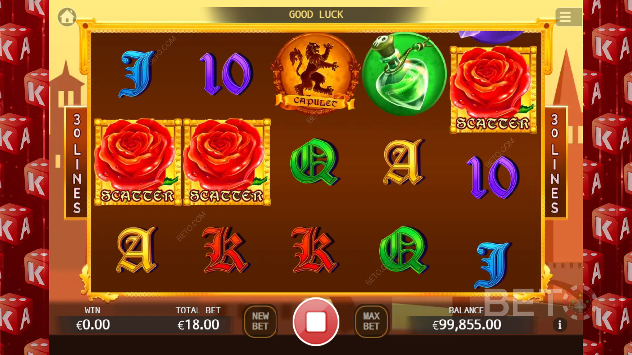 Đánh giá Romeo và Juliet của BETO Slots