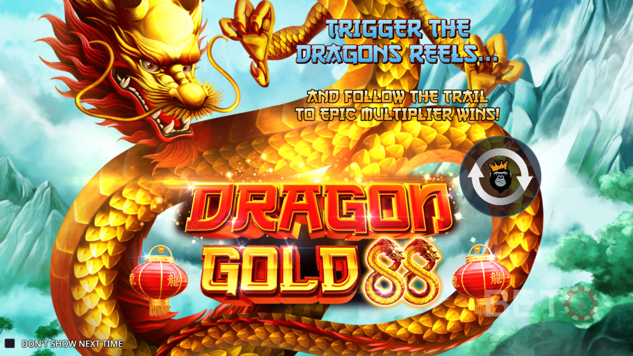 Thắng 5.000 lần tiền cược của bạn trong trò chơi Dragon Gold 88!