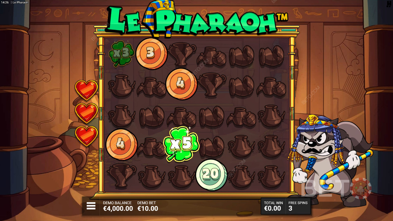 Cách chơi Le Pharaoh của Hacksaw Gaming