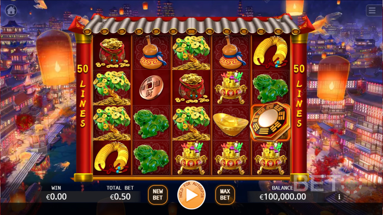 Thắng 419 lần tiền cược của bạn trong Máy đánh bạc Lucky God!