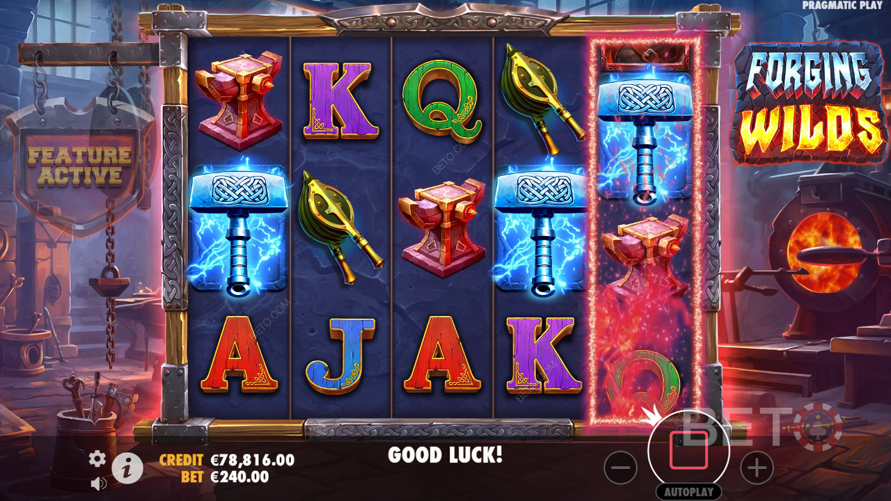 Đánh giá Forging Wilds của BETO Slots