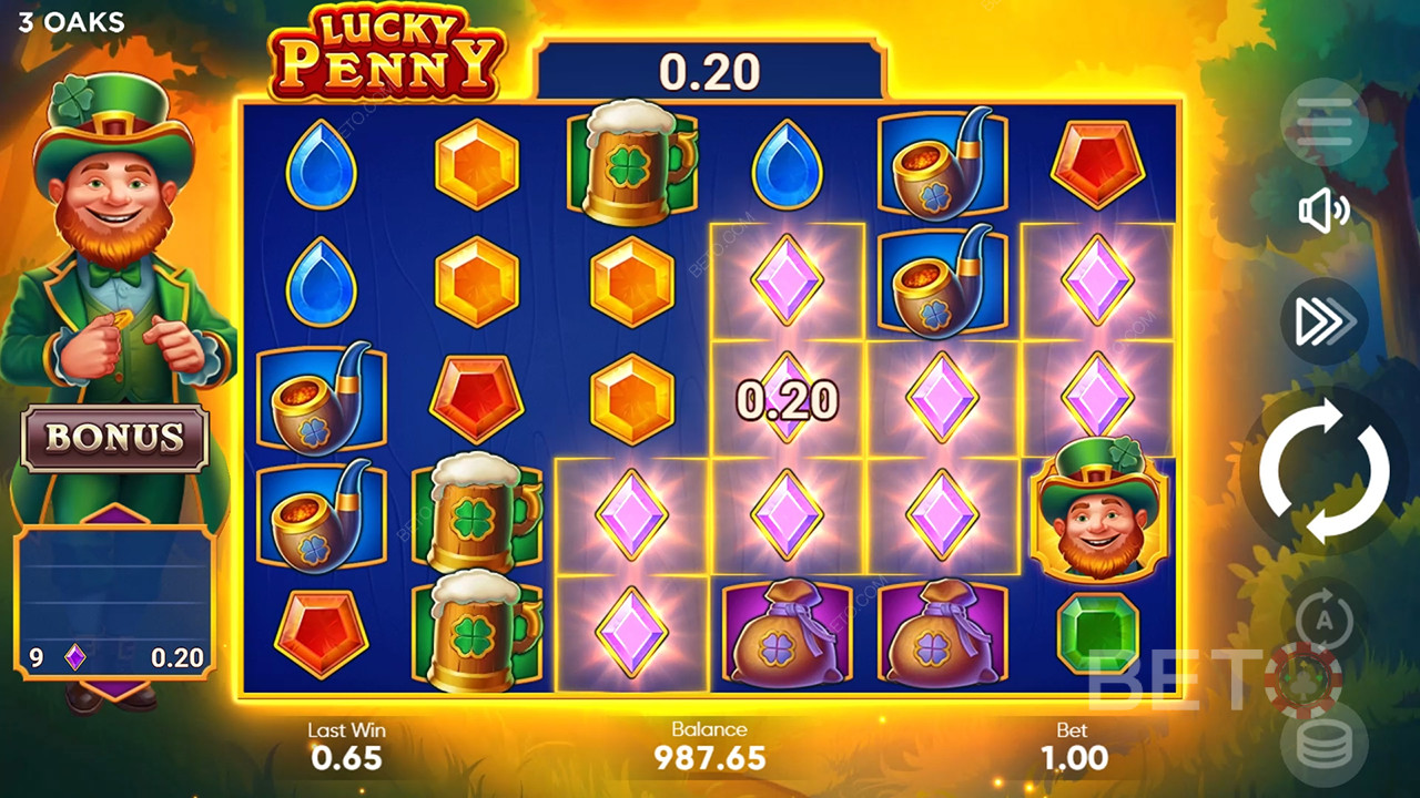 Cách chơi Lucky Penny của 3 Oaks Gaming
