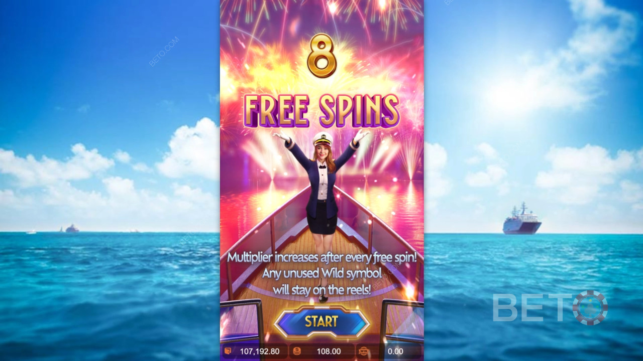 Giải thích về các tính năng thưởng trong Cruise Royale của PG Soft