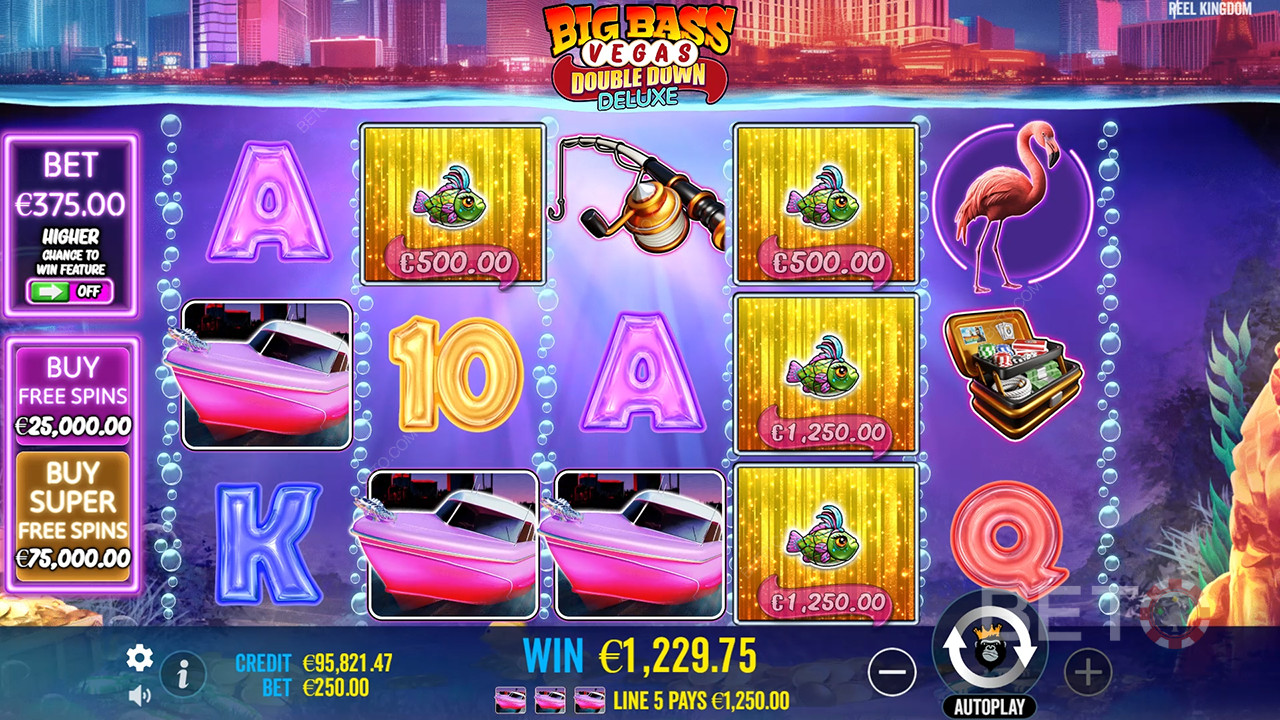 Cách chơi Big Bass Vegas Double Down Deluxe của Reel Kingdom