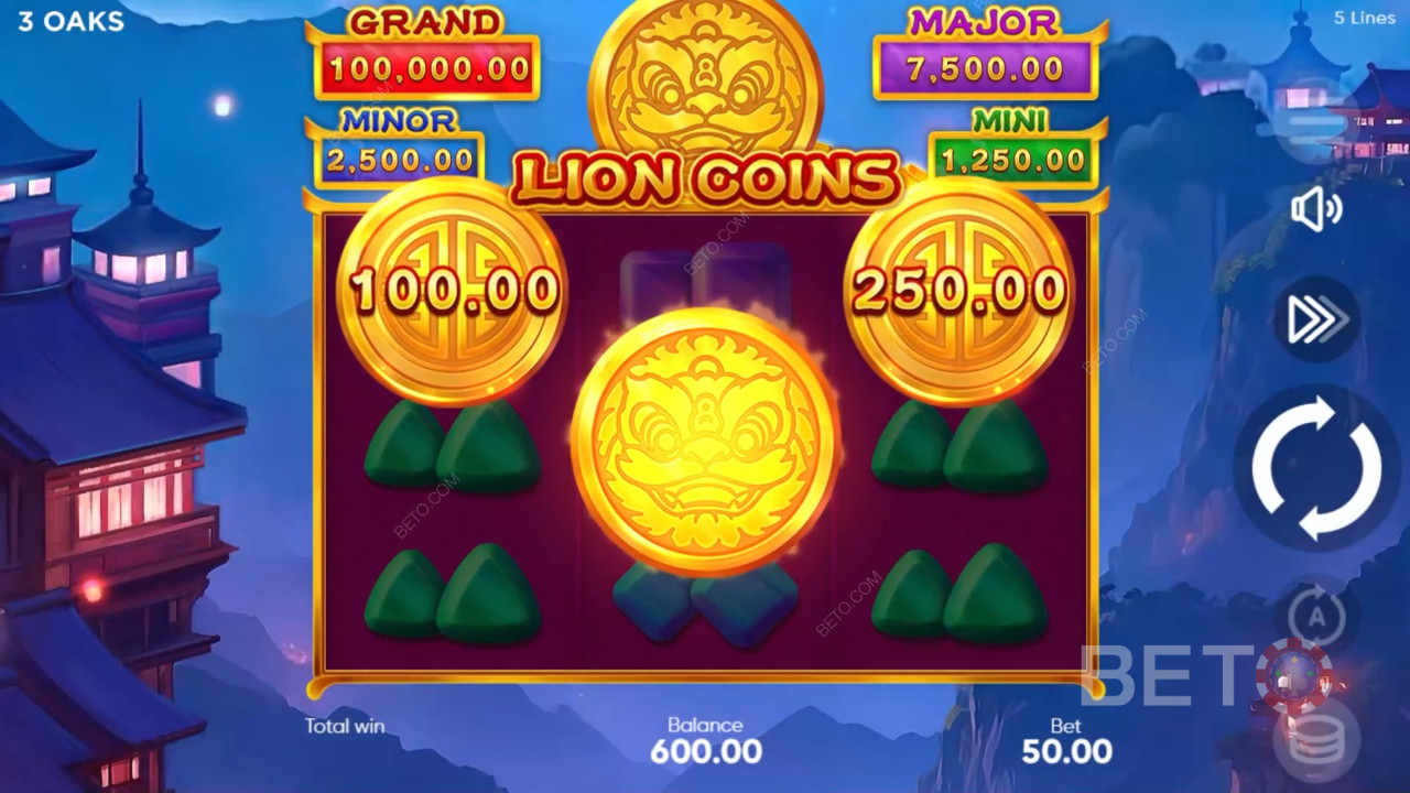 Đánh giá Lion Coins của BETO Slots