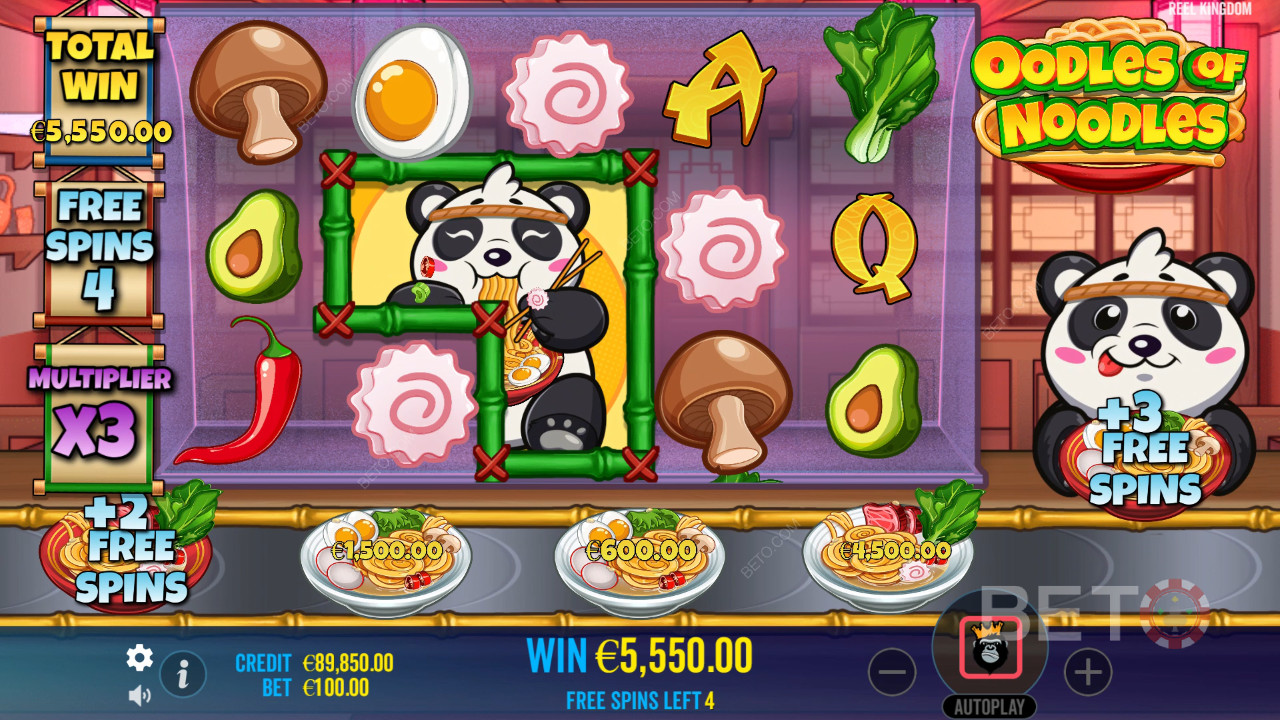 Đánh giá Oodles of Noodles của BETO Slots