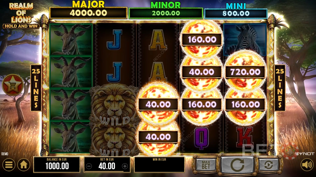 Đánh giá Realm of Lions của BETO Slots