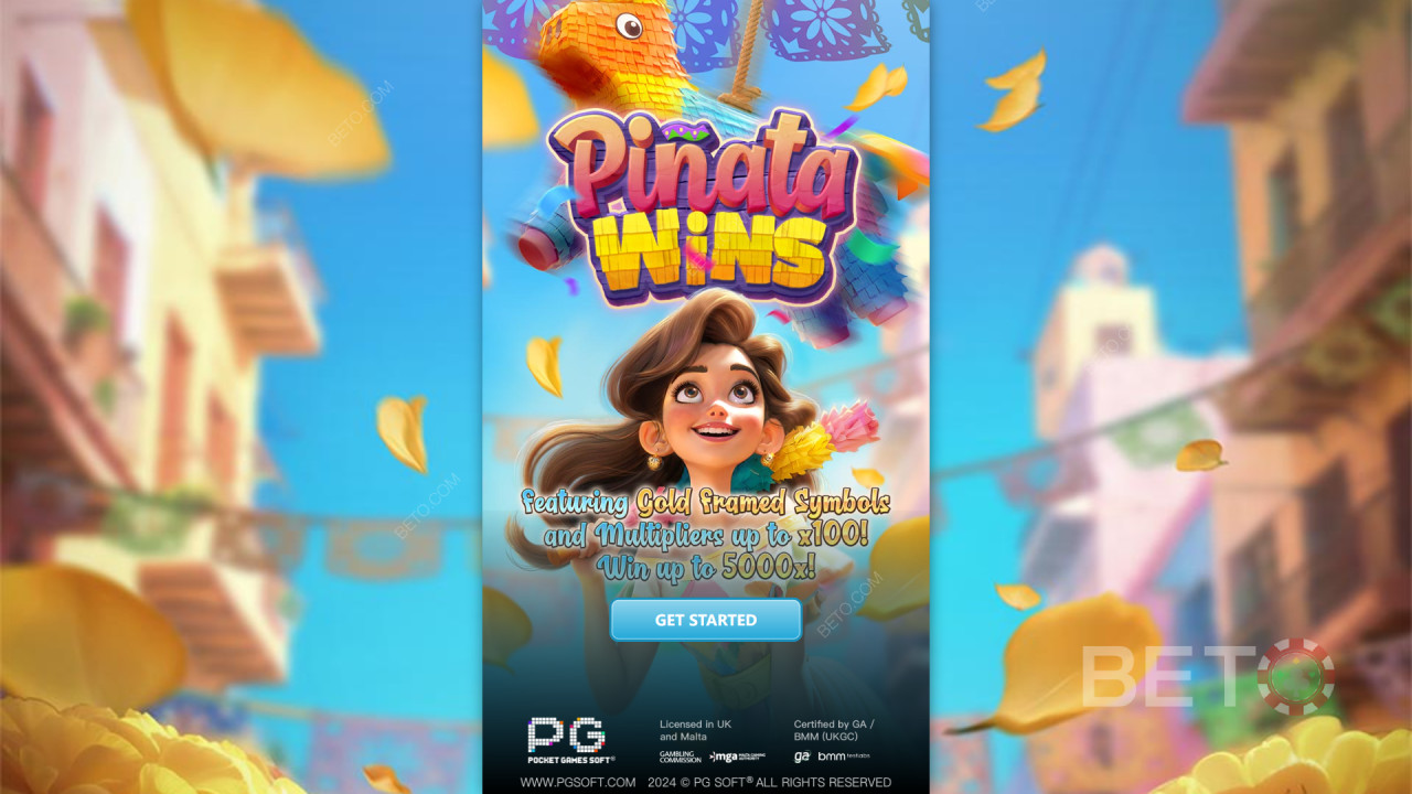 Thắng 5.000 lần tiền cược của bạn trong trò chơi Pinata Wins Slot trực tuyến!
