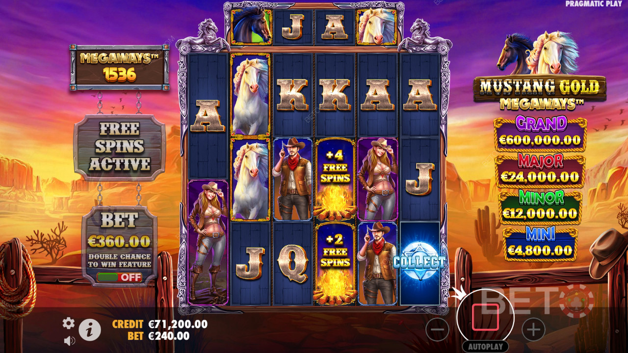 Đánh giá Mustang Gold Megaways của BETO Slots