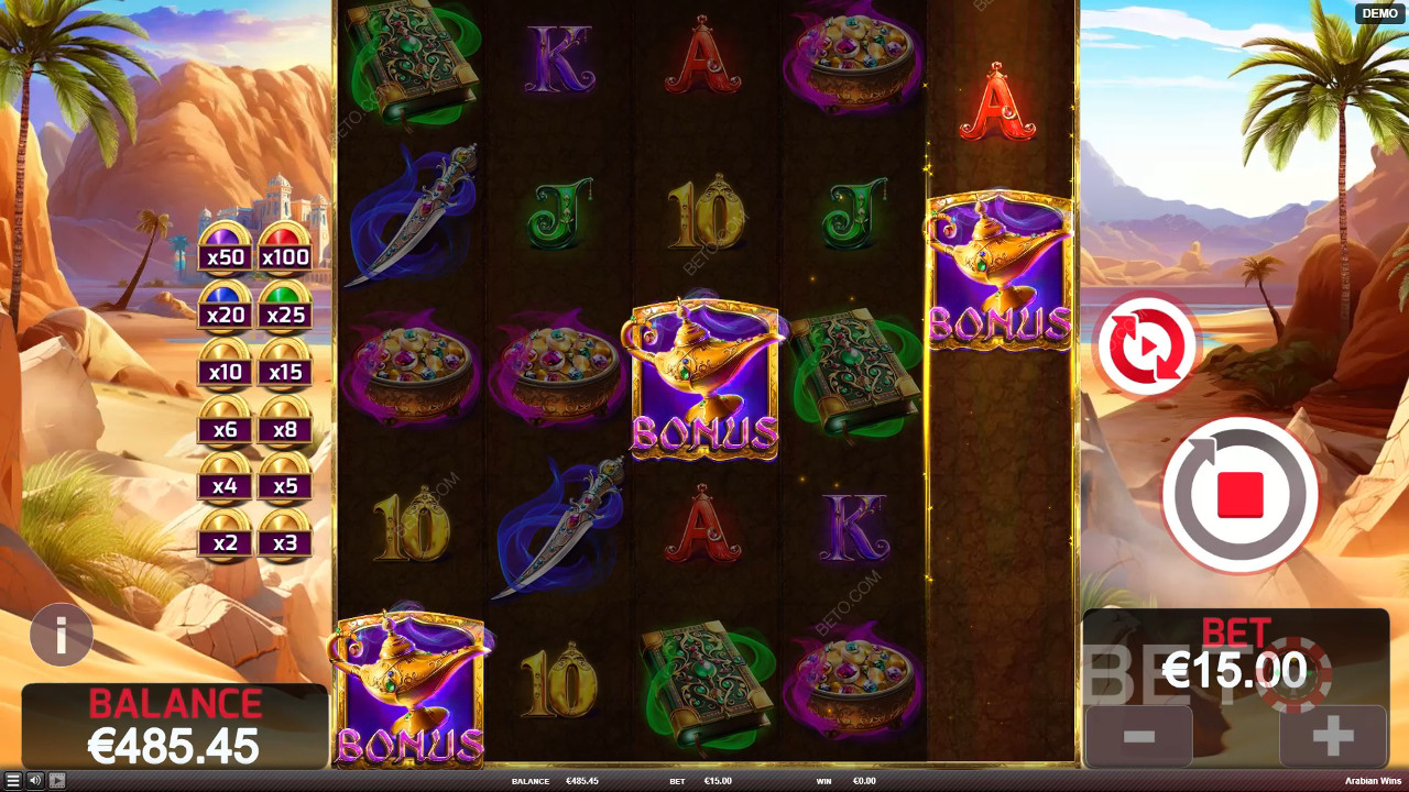 Đánh giá Arabian Wins của BETO Slots