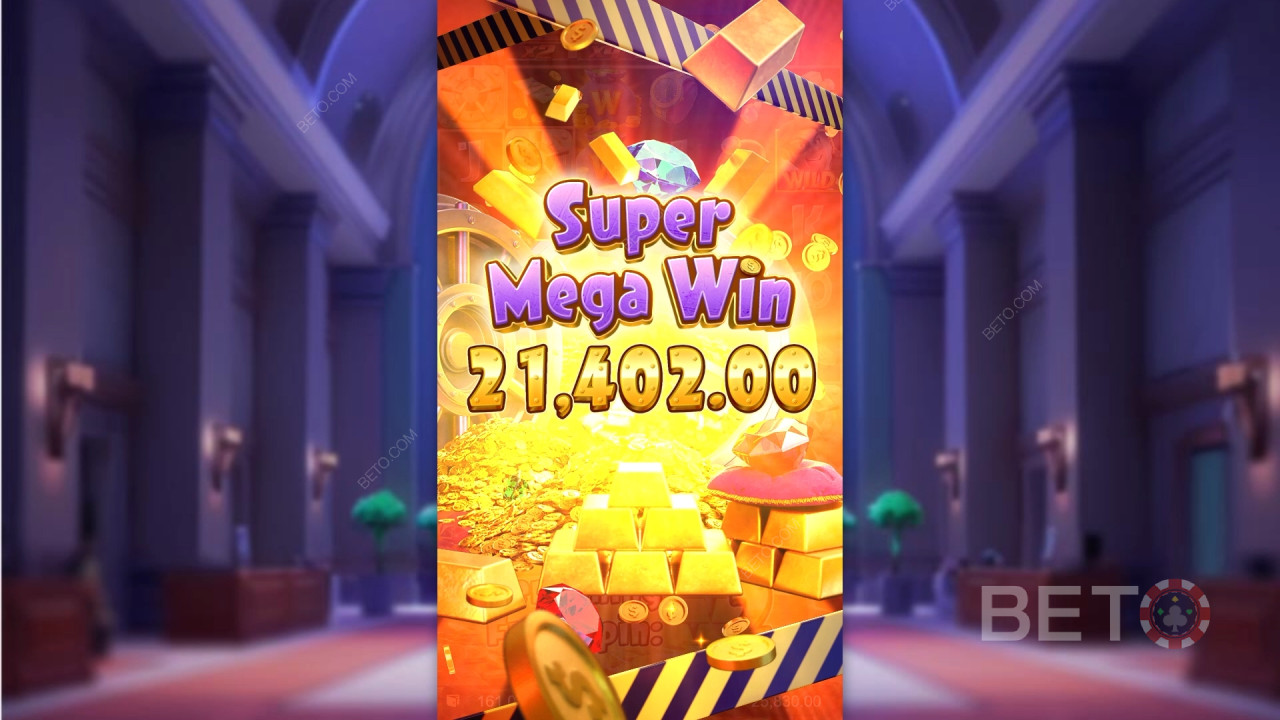 Giành chiến thắng gấp 2.500 lần tiền cược của bạn trong trò chơi slot trực tuyến Wild Heist Cashout!
