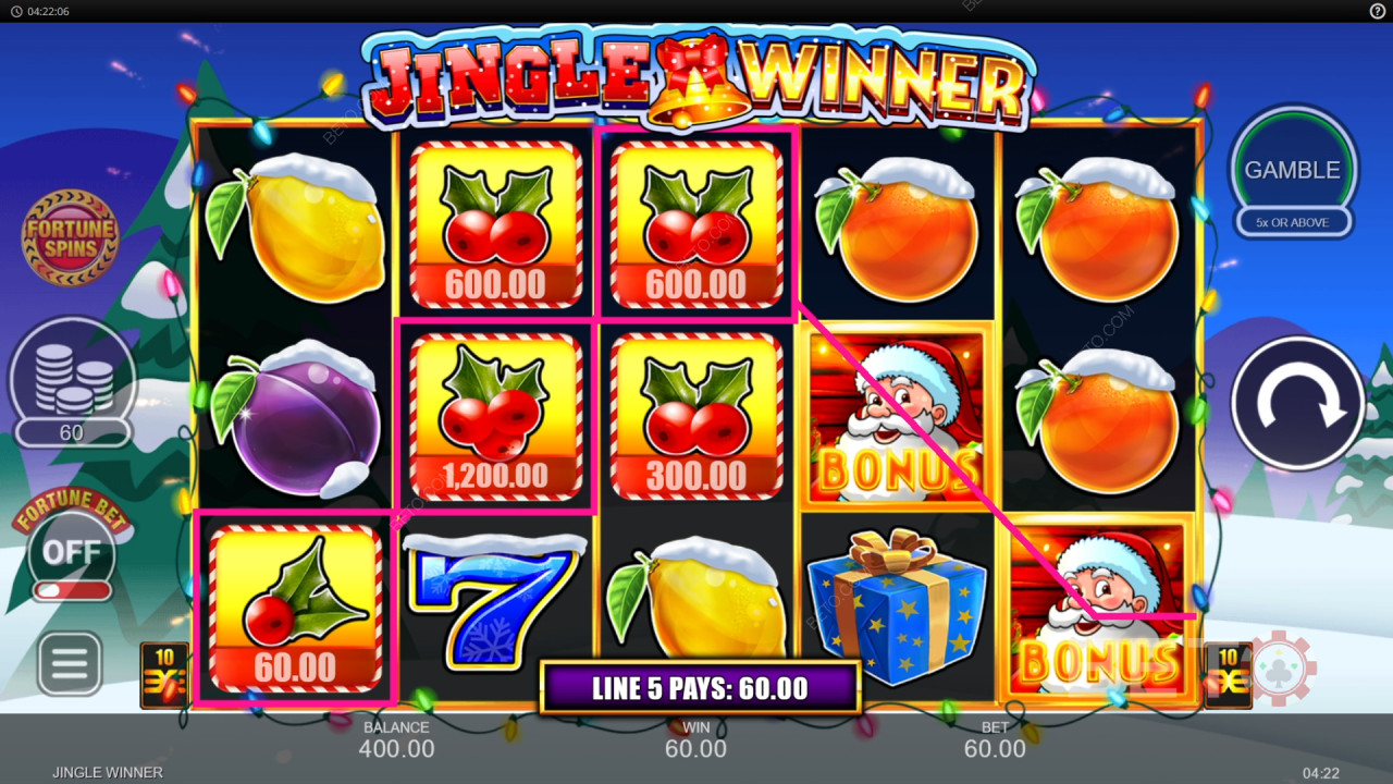 Cách chơi Jingle Winner của Inspired Gaming