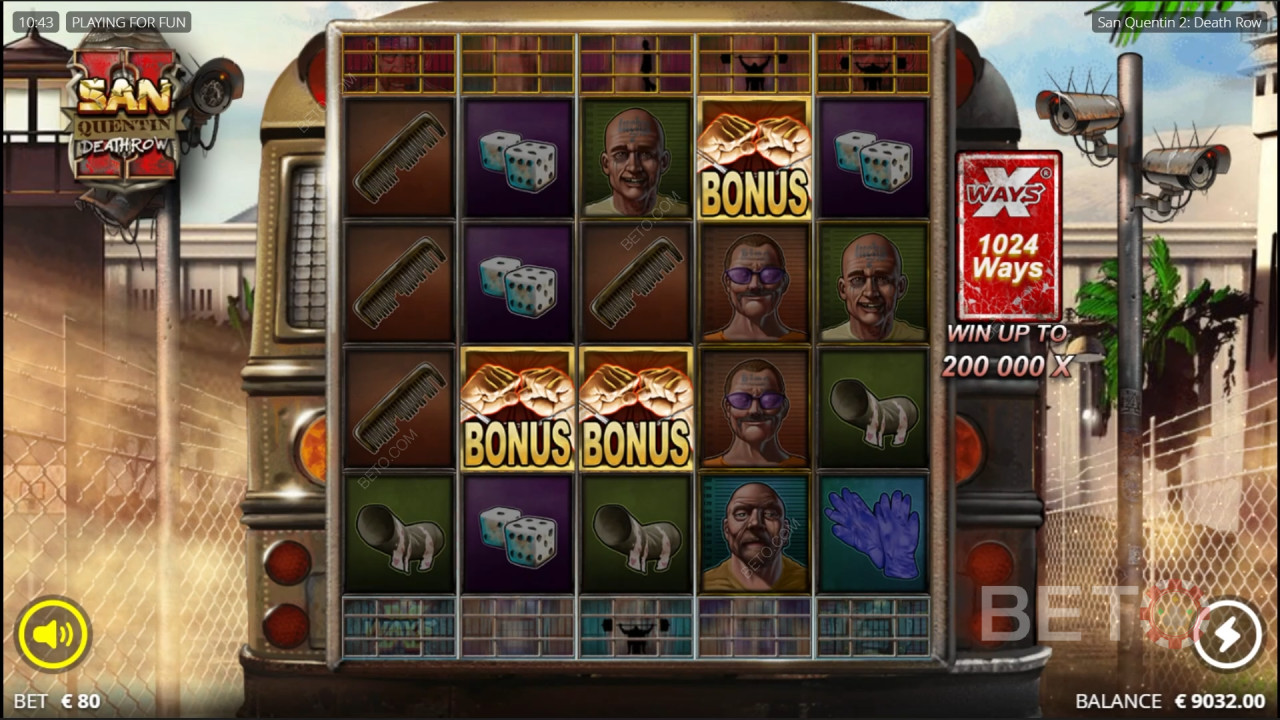 Đánh giá San Quentin 2 của BETO Slots
