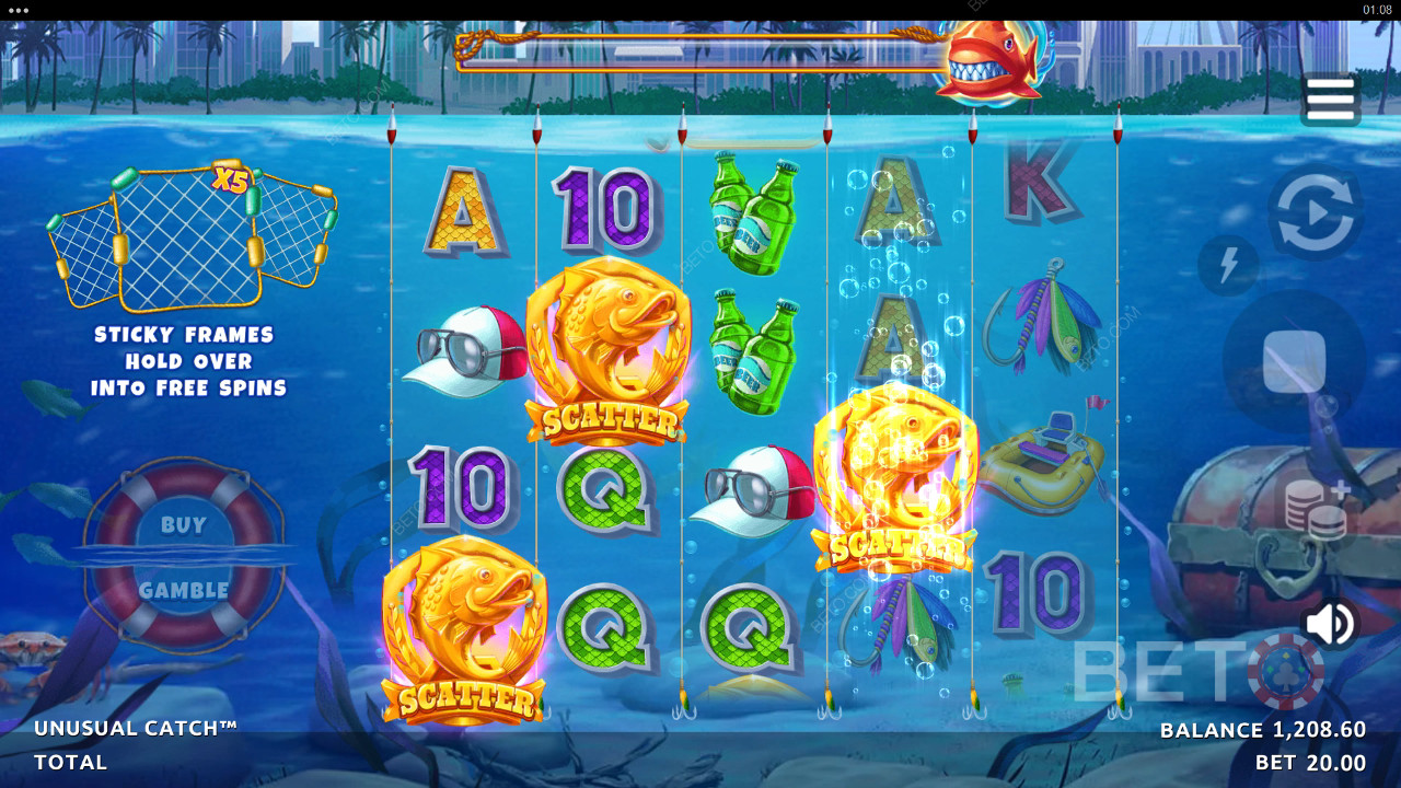 Đánh giá Unusual Catch của BETO Slots