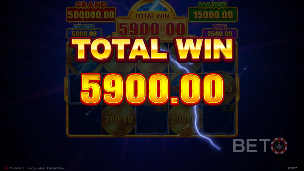 Thắng gấp 5.000 lần tiền cược của bạn trong trò chơi đánh bạc trực tuyến Energy Joker!