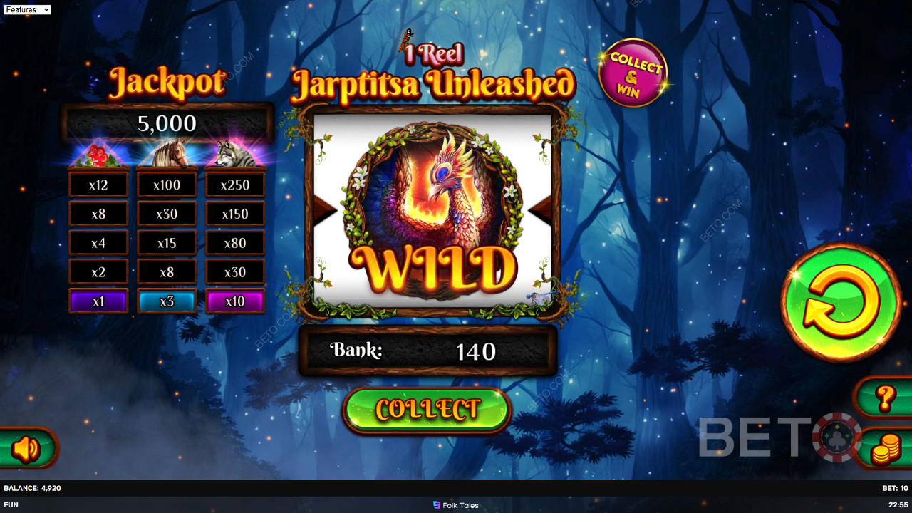 Đánh giá 1 Reel Jarptitsa Unleashed của BETO Slots