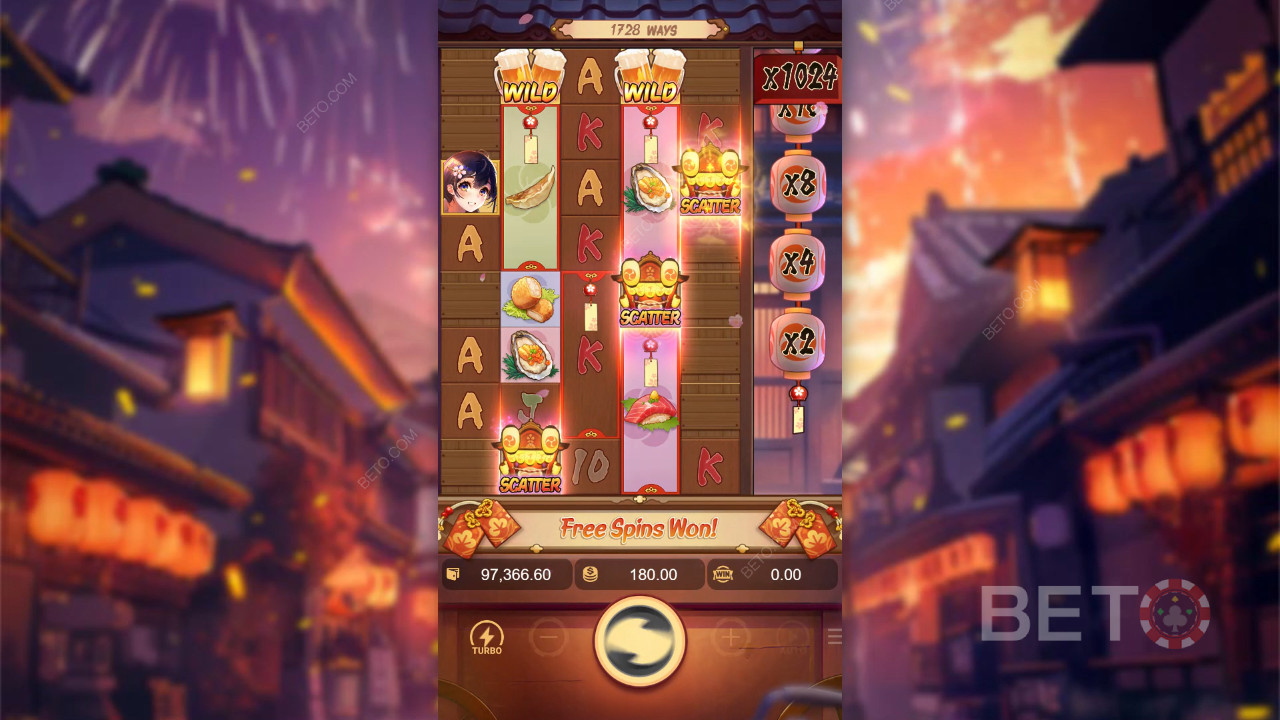 Đánh giá Oishi Delights của BETO Slots