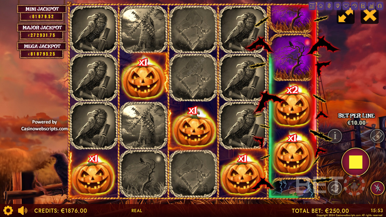Haunted Haystacks - Đánh giá Spooky Hold and Win của BETO Slots