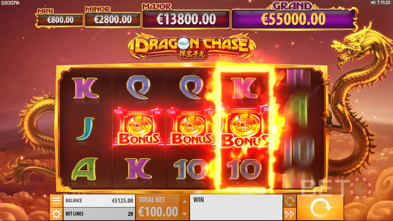 Đánh giá Dragon Chase của BETO Slots