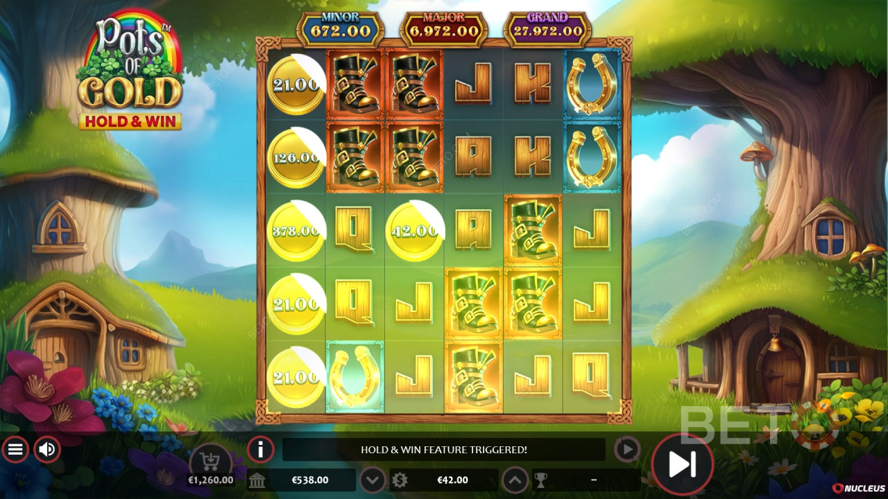 Đánh giá Pots of Gold của BETO Slots