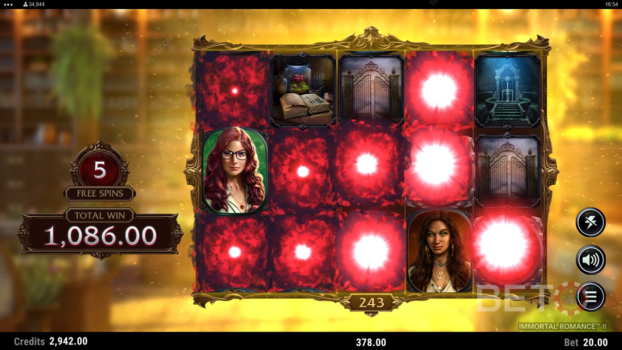 Giải thích về các tính năng thưởng trong Immortal Romance 2 của Stormcraft Studios