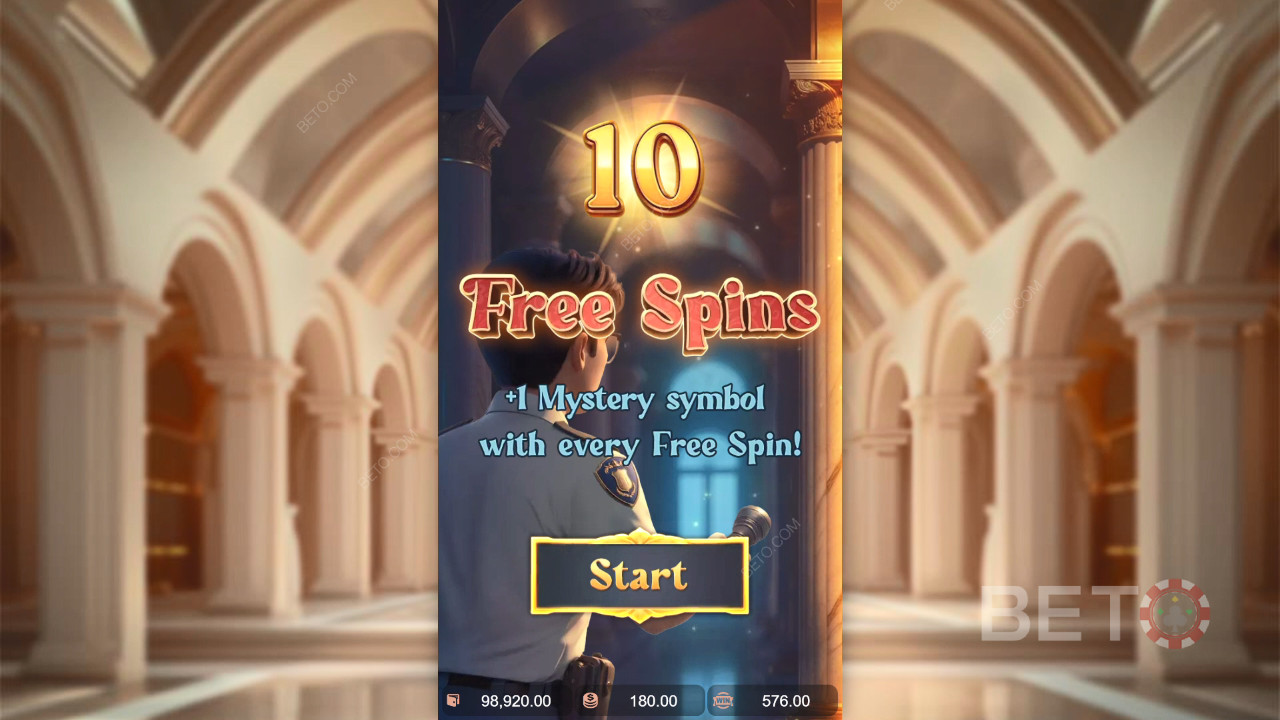 Các tính năng thưởng được giải thích trong Museum Mystery của PG Soft
