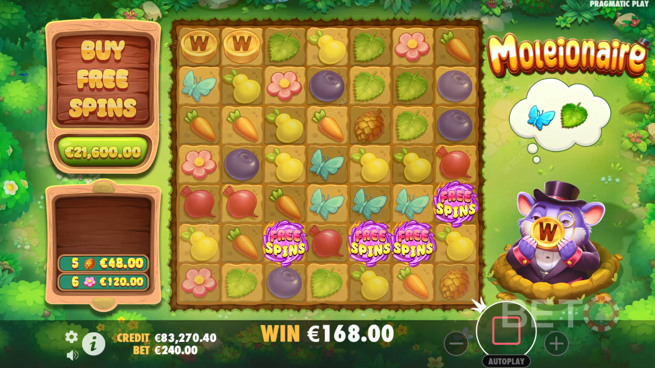 Đánh giá Moleionaire của BETO Slots