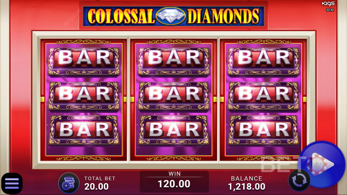 Đánh giá Colossal Diamonds của BETO Slots