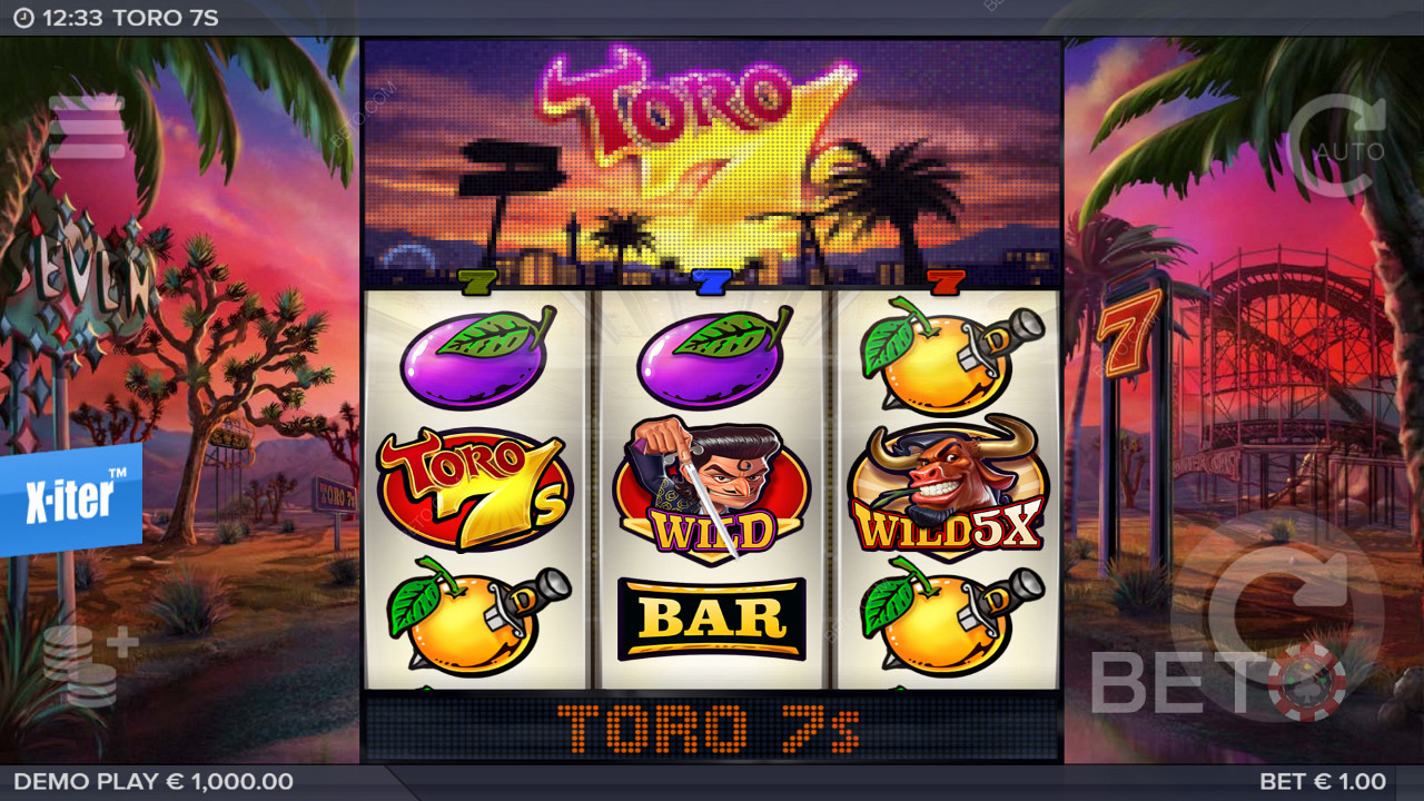 Tận hưởng sự kết hợp tuyệt vời giữa slot cổ điển và các tính năng hiện đại trong Toro 7s