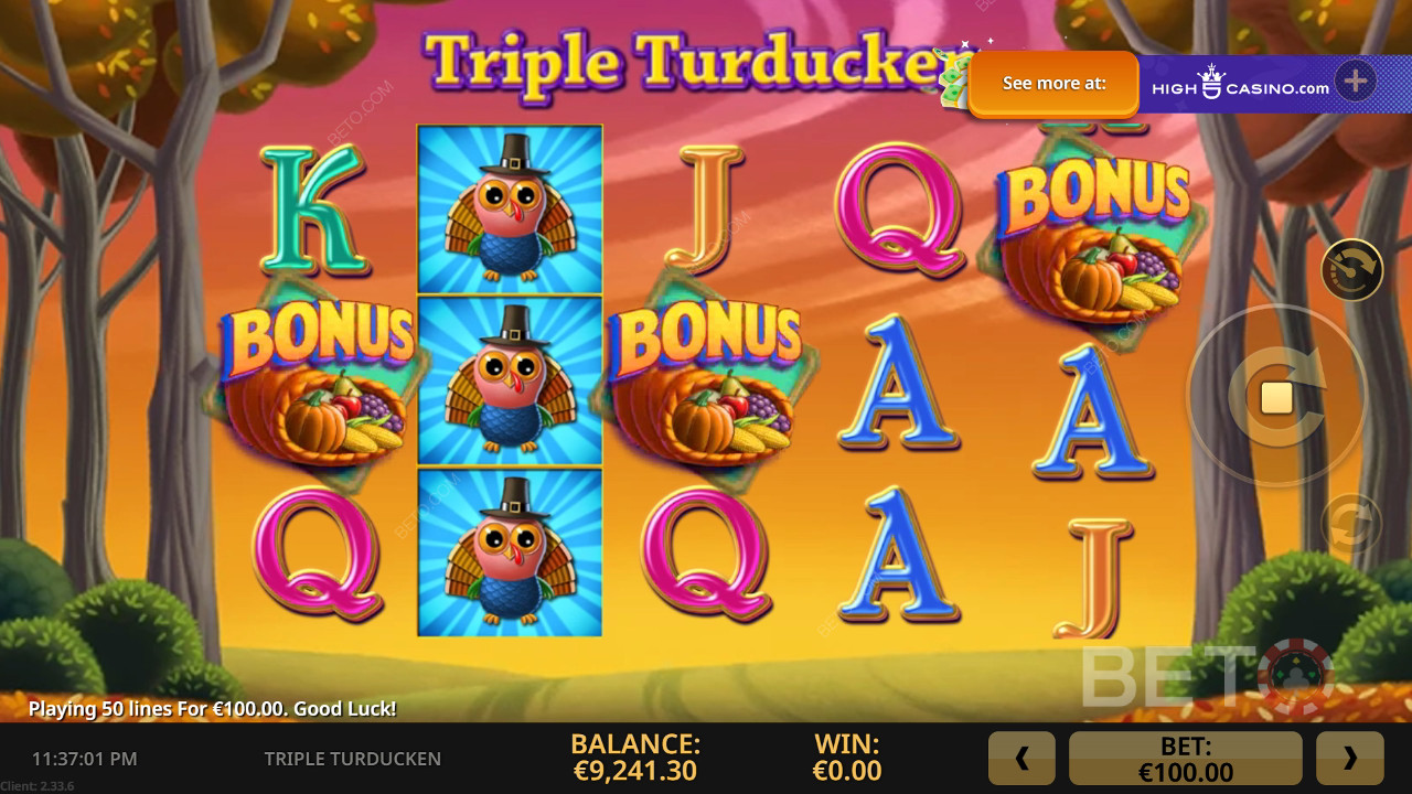 Đánh giá Triple Turducken của BETO Slots