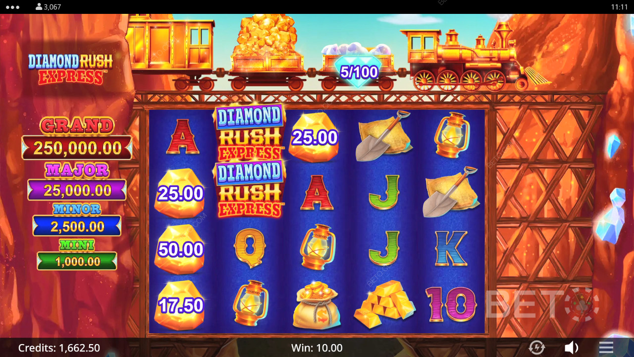 Đánh giá Diamond Rush Express của BETO Slots